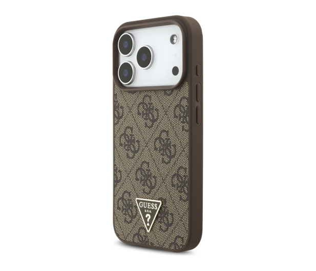 Guess 4G Strap Triangle Logo MagSafe do iPhone 17 Pro brązowy - 1365511 - zdjęcie 3
